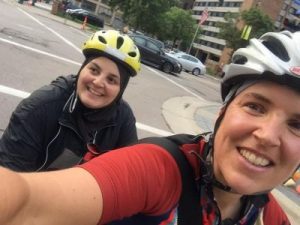 Two riders selfie