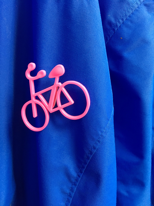 hot pink bike pin